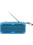 Mavi Yüksek Hassasiyetli Acil Durum Radyosu Usb/tf/aux/fm Güneş Enerjisi Flaş Işığıyla Kablosuz Bluetooth Hoparlör Şarjı Taşınabilir Radyo (Yurt Dışından) 1