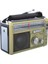 Sarı RX-381BT Üç Bantlı Radyo Vintage Taşınabilir Takılabilir Kart Bluetooth Hoparlör Fm Yarı Iletken Radyolar Portatil Am Fm Radyo (Yurt Dışından) 1