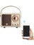 Mavi Kablosuz Bluetooth Uyumlu Hoparlör Subwoofer Retro Dış Mekan USB Fm Dizüstü Bilgisayar Hoparlörü Su Geçirmez Ses Mini Hoparlör (Yurt Dışından) 3