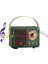 Yeşil Retro Bluetooth Hoparlör Vintage Fm Radyo Eski Moda Klasik Stil Güçlü Bas Geliştirme ile Kablosuz Retro Hoparlör (Yurt Dışından) 1