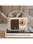 Beyaz Retro Mavi Diş Hoparlör Vintage Fm Radyo Eski Moda Klasik Stil Güçlü Bas Geliştirme ile Kablosuz Retro Hoparlör (Yurt Dışından) 3