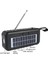 Siyah Yüksek Hassasiyetli Acil Durum Radyo Usb/tf/aux/fm Kablosuz Bluetooth Hoparlör Güneş Enerjisi Flaş Işığı Tarafından Şarj Taşınabilir Radyo (Yurt Dışından) 5