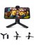 Stil 2 Mini Tripod Akıllı Telefon Spor Kamera Standı iPhone 11PRO Xiaomi Telefon Tripodu 360 Dönen Telefon Dikey Stand Kompakt Tripod (Yurt Dışından) 2