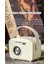 Beyaz Retro Fm Radyo Taşınabilir Radyo Alıcısı Mini Bluetooth Bas Hoparlör Mini Açık Ses Kutusu Mp3 Çalar Desteği Usb/tf Kart Oynatma (Yurt Dışından) 3
