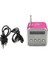 Pembe Mini Radyo Alıcısı Bt Kablosuz Hoparlörler Dijital Fm Radyo Pc Telefon Mp3 Müzik Çalar Desteği Mikro/tf, U Disk (Yurt Dışından) 1