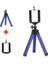 Mavi Tripod Kiti Telefon Için Tripod Esnek Sünger Ahtapot Mini Tripod iPhone Samsung Xiaomi Için Akıllı Telefon Tutucu Klip Standı Gopro 9 8 7 (Yurt Dışından) 1