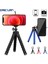 Mavi Tripod Kiti Telefon Için Tripod Esnek Sünger Ahtapot Mini Tripod iPhone Samsung Xiaomi Için Akıllı Telefon Tutucu Klip Standı Gopro 9 8 7 (Yurt Dışından) 2