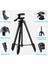 2in1 Tutucu Tripod Telefon Tripod Kamera Tablet Için Standı 152 cm Alüminyum Tripod Uzaktan Kumanda ile Telefon / iPad / Dslr Kamera Için Montaj Tutucu (Yurt Dışından) 5