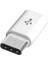 1 Adet Beyaz Tip C Otg Adaptör Tip-C Erkek Mikro USB Dişi Adaptör Tip-C Arayüzü Cep Telefonu Veri Kablosu Şarj Dönüştürücü (Yurt Dışından) 1