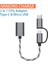 Gümüş 2 In 1 Otg Adaptör Kablosu Naylon Örgü USB 3.0 Mikro USB Tip C Veri Senkronizasyon Adaptörü Için Huawei Için MacBook USB C Telefon Disk Otg (Yurt Dışından) 2