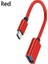 Kırmızı Aokıd Dönüştürücü Kablosu, Otg Dönüştürücü Kablosu Hızlı Iletim Kararlı Çıkış Evrensel Mini Tak Çalıştır USB Tip-C Mikro USB Adaptörü (Yurt Dışından) 1
