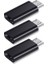 Siyah-3pcs Tip C Mikro USB Android Adaptör Konnektörü Akıllı Tablet Telefon Için Mikro USB Erkek Tip C Dişi Dönüştürücü Xiaomi Huawei Için (Yurt Dışından) 1