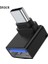 Siyah USB Dönüştürücü 90 Derece USB C Tipi Adaptör USB 3.0 Adaptörü Macbook Xiaomi Huaweı Samsung USB Otg Konektörü Telefon Adaptörü (Yurt Dışından) 1