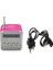 Pembe Taşınabilir Acil Durum Radyosu LCD Stereo Hoparlör Mini Dijital Fm Radyo Hoparlör Dijital Mp3 Çalar Supporttf Kart (Yurt Dışından) 1