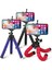 Siyah Mini Esnek Tripod Gopro 9 iPhone 12 Pro Max Samsung Xiaomi Cep Telefonu Akıllı Telefon Tripod Sünger Ahtapot Kamera Aksesuarı (Yurt Dışından) 2