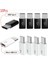 Beyaz 10 Adet Mini Mikro USB Tip C Dişi Erkek Adaptör Dönüştürücü Mikro-B Usb-C Konektörü Hızlı Şarj Kablosu Adaptör Aksesuarları (Yurt Dışından) 5