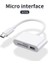 Mikro Beyaz Fonken USB C Tipi Kart Okuyucu Otg Adaptörü Mikro USB Sd/tf Kart Okuyucu Macbook Akıllı Telefon Için Veri Aktarım Kablosu U Disk Okuyucu (Yurt Dışından) 1