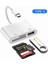 Type-C 3'ü 1 Arada Çok Bağlantı Noktalı Hub Dönüştürücü Type-C/lightning'den Usb'ye A Otg Adaptör Tf Sd Hafıza Kartı Okuyucu Iphone Android ve Dizüstü Bilgisayar Için (Yurt Dışından) 1
