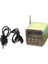 Yeşil TD-V26 Fm Radyo Mp3 Çalar Hoparlör Taşınabilir Cep Dijital Fm Stereo Radyo Alıcısı LCD Ekran Desteği USB Tf Kart (Yurt Dışından) 5