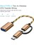 01 17CM 2'si 1 Arada Tip-C Mikro USB - USB 3.0 Arayüzü Otg Adaptör Kablosu Type-C Adaptör Mikro USB Adaptörü 2 Isteğe Bağlı Renk (Yurt Dışından) 5