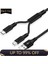 Altın 2 In 1 Mikro USB Kablosu C Tipi Kablolar Hızlı Şarj Şarj Kablosu Tablet Telefon Şarj Kablosu 2in1 Naylon Örgülü Android Teller (Yurt Dışından) 5
