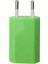 Yeşil 5 V/1A Taşınabilir USB Şarj Aleti Kafası Ab Tak Elektrik Soketi Fişler Seyahat Adaptörü Foriphone x 8 7 6 Foripad Hızlı Şarj (Yurt Dışından) 1