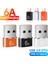 Gümüş Typec USB 6A USB Otg Tip C Veri Aktarım Adaptörü USB C Dişi USB Erkek Dizüstü Macbook Samsung Xiaomi Için Hızlı Şarj Adaptörü (Yurt Dışından) 2
