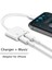 Not 3 5mm Jack 2 In 1 Ses Adaptörü Kulaklık Ayırıcı iPhone 13 12 11 Pro Max 11 Aux Jack Kulaklık Yıldırım Için 3,5 mm Kulaklık Kablosuna (Yurt Dışından) 1