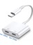 Çift Tip C 2 In 1 Tip C 3.5mm Kulaklık Jakı Ses Şarj Splitter Adaptörü Samsung Galaxy S22 S21 Artı Çift USB C Aux Konektörü (Yurt Dışından) 1