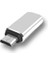Gümüş Tip C Mikro USB Adaptörü Erkek Kadın Android Telefon Şarj Veri Aktarımı Dönüştürücü USB C Mikro USB Otg Adaptörü (Yurt Dışından) 1