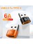 Turuncu USB C Tipi Otg Adaptör Usb3.0 Erkek Tip-C Dişi Veri Aktarımı Şarj Dönüştürücü Macbook Samsung Xiaomi Otg Konektörü (Yurt Dışından) 2