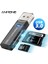 Beyaz Kart Okuyucu Anmone USB 3.0 Kart Okuyucu 2 In 1 Mikro Sd Tf Kart Bellek Flash Sürücü Adaptörü Yüksek Hızlı Çoklu Kart Yazıcı Dizüstü Bilgisayar Aksesuarları (Yurt Dışından) 2