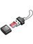 Mor USB Mikro Sd/tf Kart Okuyucu USB 2.0 Mini Cep Telefonu Hafıza Kartı Okuyucu Dizüstü Bilgisayar Aksesuarları Için Yüksek Hızlı USB Adaptörü (Yurt Dışından) 2