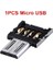 1x Mikro USB Mikro USB C Tipi Adaptör Usb-C Erkek Macbook Samsung Xiaomi Huawei Android Telefon Için USB 2.0 Dişi Veri Konektörü (Yurt Dışından) 1