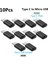 Tip C'den Usb'ye 10 Adet 10 Adet Otg Tip-C'den Mikro USB Tip C'ye USB 3.0 Dişi Adaptör Evrensel Cep Telefonu Veri Hattı Şarj Dönüştürücü (Yurt Dışından) 2