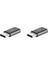 2 Adet (Siyah) Mini Mikro USB USB Tip C Otg Adaptörü Hızlı Şarj Dönüştürücü Huawei Xiaomi Samsung Galaxy Sync Şarj Aleti Kablosu Konektörü (Yurt Dışından) 1