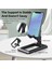 Siyah Masaüstü Ayarlanabilir Cep Telefonu Standı, iPad Tablet iPhone Samsung Smart Için Çok Açılı Evrensel Katlanabilir Stand (Yurt Dışından) 5