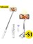 Q02S LED Siyah Kablosuz Bluetooth Selfie Çubuğu Katlanabilir Taşınabilir Tripod, Android iPhone Akıllı Telefon Için Dolgu Işığı Deklanşör Uzaktan Kumanda ile (Yurt Dışından) 4