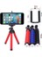 Mavi Tripod Mini Tripod Telefon Standı Için Esnek Sünger Ahtapot Bluetooth Uzaktan Isteğe Bağlı iPhone Kamera Tripod Telefon Tutucu Klip Standı (Yurt Dışından) 3