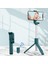 Siyah Kablosuz Bluetooth Uyumlu Selfie Çubuğu Katlanabilir Mini Tripod Deklanşör Ios Android Için Uzaktan Kumanda (Yurt Dışından) 3