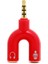 03 3.5mm Ses Dağıtıcı Kablosu 3.5mm Jack Ses Adaptörü Ayırıcı 3.5mm Erkek 2 Kadın U-Şekilli Kulaklık Cep Telefonu Pc Için Mikrofon Splitter (Yurt Dışından) 5