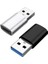 USB Erkek Erkeğe USB C Mikro Dönüştürücü Cep Telefonu Tip C Otg Adaptörü Veri Transferi ile Dizüstü MacBook iPhone Için USB A Erkek Dişi Adaptör (Yurt Dışından) 3