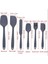 6lı Takım Yanmaz Yapışmaz Mutfak Pasta Slikon Yumurta Fırçası Kaşık Bıçak Spatula Seti 3