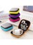 Kırmızı 1 Adet Taşınabilir Kulaklık Saklama Çantası USB Veri Kablosu Sert Çanta Kulaklık Kulakiçi Anahtar Para Sd Kart Organizatör Kutusu Taşıma Çantası 8x8 cm (Yurt Dışından) 2