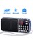 Mavi Prunus J-189 Radyo Taşınabilir Am Fm Radyo El Cep Hıfı Stereo Hoparlör Hava Durumu Bluetooth Dijital Radyolar Şarj Edilebilir USB (Yurt Dışından) 2