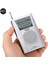 Gümüş BC-R60 Cep Radyo Teleskopik Anten Açık Mini Am/fm Çift Bantlı Radyo Dünya Alıcısı Hoparlör ile 3.5mm Kulaklık Jakı (Yurt Dışından) 3
