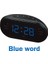 Blue Word Fm LED Saatli Radyo Çift Alarmlı Uyku Erteleme Fonksiyonu Çıkışlı Yatak Odası Için Büyük Haneli Ekran Zamanlı Kapatma (Yurt Dışından) 2
