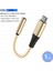 Gold-1pcs USB Tip C - 3.5mm Jack Ses Kablosu Samsung S22 Ultr S20 Ipad Pro Oneplus 10 USB C Kulaklık Aux Adaptörü Kulaklık Konektörü (Yurt Dışından) 1
