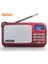 Kırmızı Rolton W505 Mp3 Çalar Mini Taşınabilir Ses Hoparlörleri Fm Radyo LCD Ekran Desteği Tf Kartı Müzik Çalma Yüksek LED El Feneri (Yurt Dışından) 1
