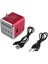 Gül Kırmızı Taşınabilir LED Kablosuz Mini Tf Kartusb Stereo Süper Bas Hoparlör Mp3/4 Müzik Çalar Fm Radyo Ib USB Aux Arayüzü (Yurt Dışından) 4